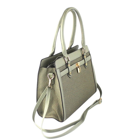 AR New York Satchel 2in1 Handbag Women Brown PU Structured Shoulder Bag NWT - Picture 12 of 16